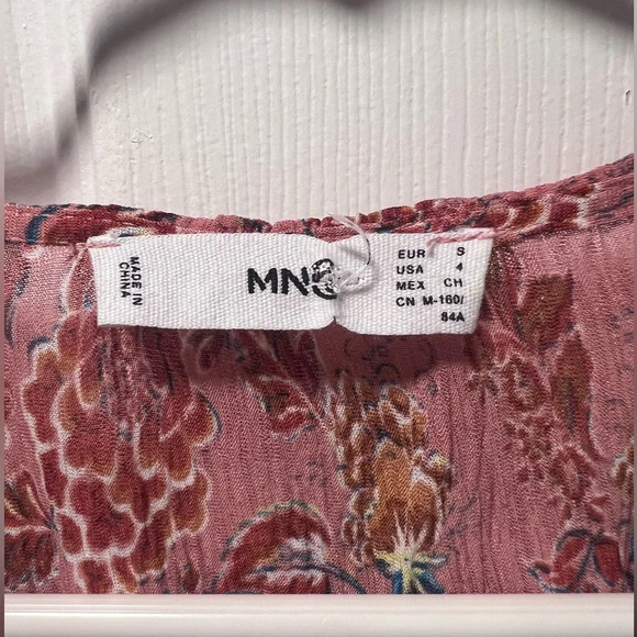 Mango Dress Size 4 Dark Dusty Rose - Picture 2 of 4